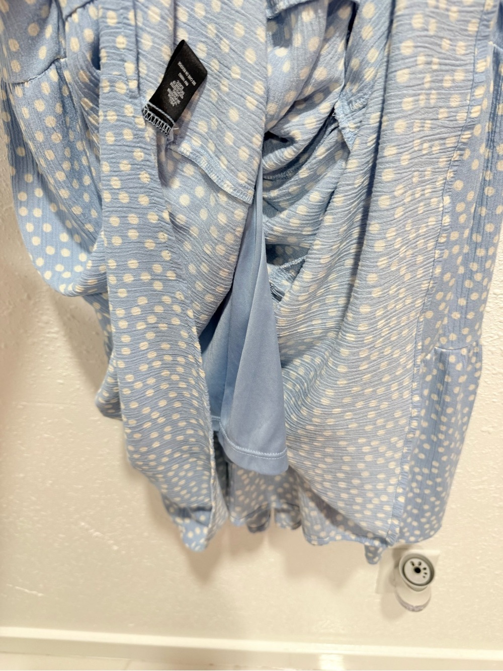 torrid Light Blue Floral Smocked Midi Dress 2X - Picture 8 of 11
